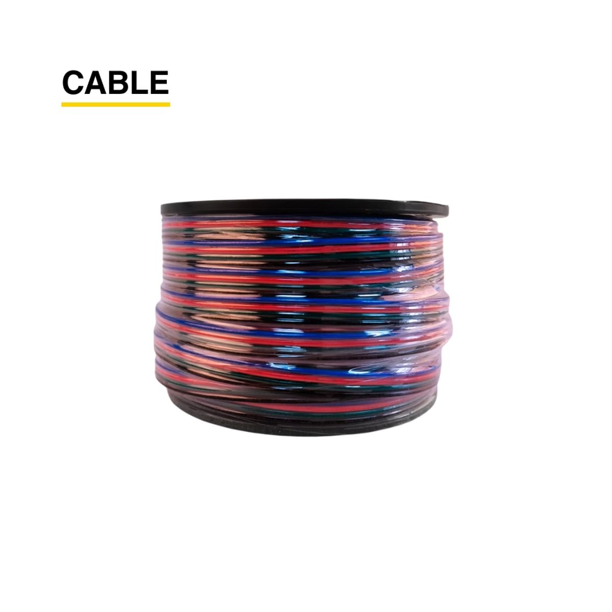 DEMASLED - Cable 4 polos de 1mm RGB 4x1mm 18AWG 48V Máx x25m