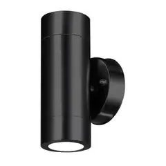 DEMASLED - Aplique Exterior BIDIRECCIONAL para GU10 16x6x9cm 220Vac Negro