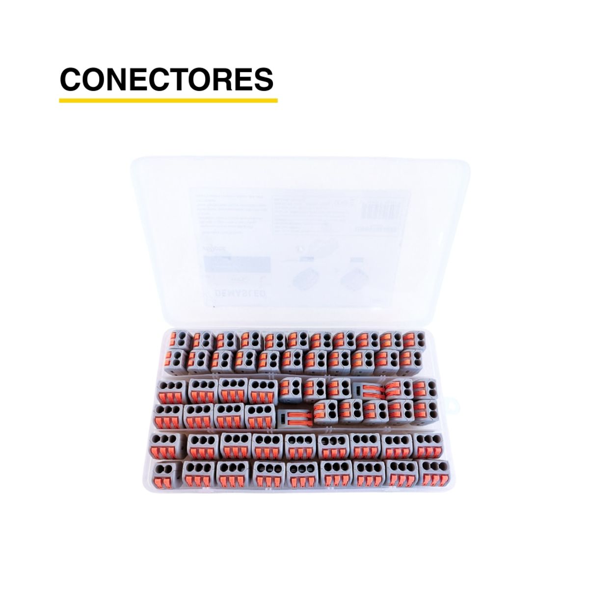 DEMASLED - Kit de Conectores Empalme Fast Clip 2 y 3 Polos x60 piezas