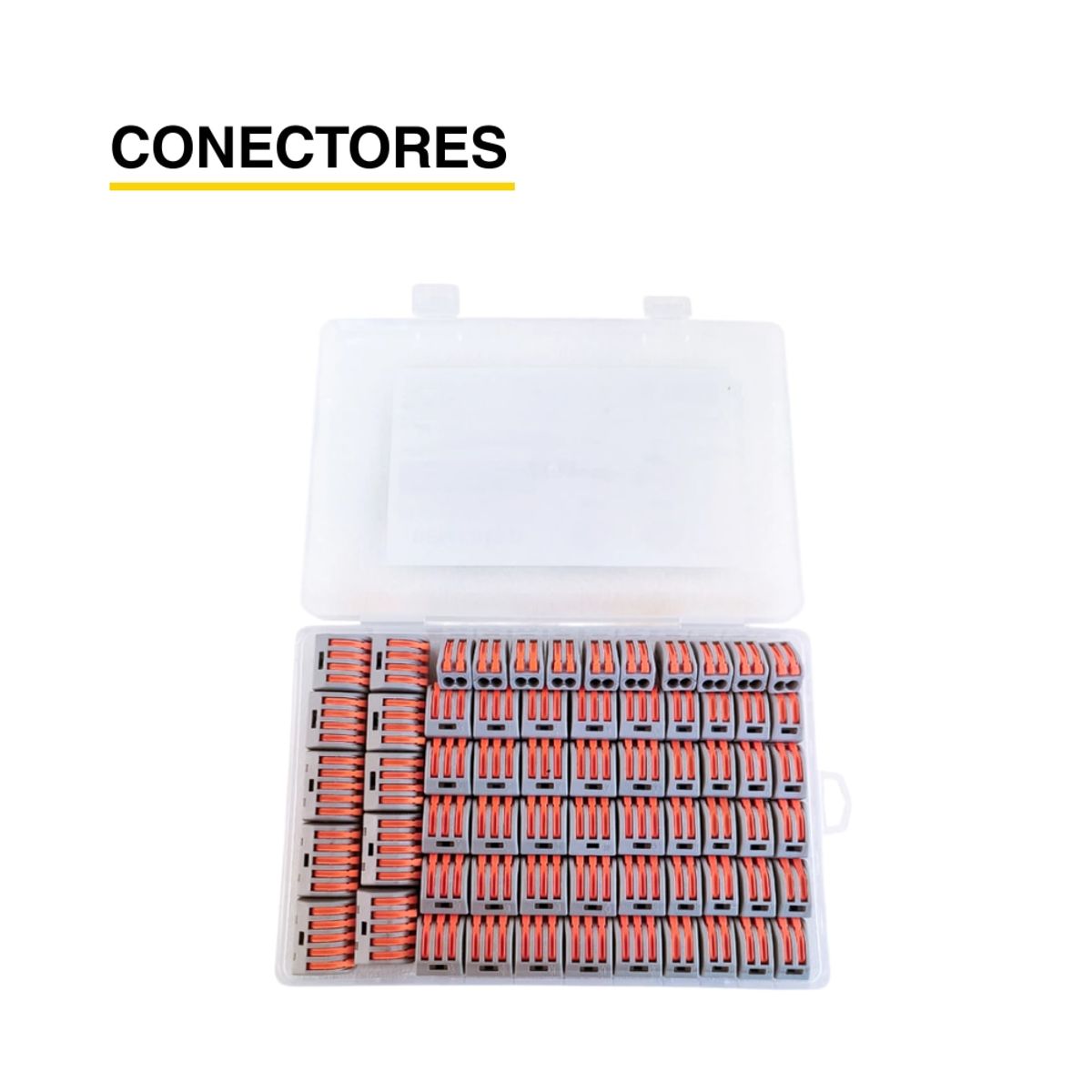 DEMASLED - Kit de Conectores Empalme Fast Clip 2 3 4 y 5 Polos x65 piezas