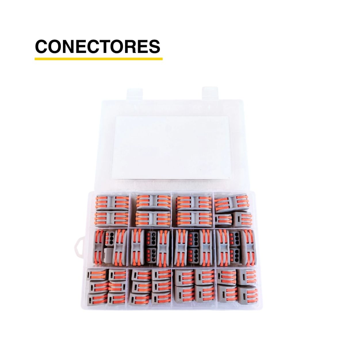 DEMASLED - Kit de Conectores Empalme Fast Clip 2 y 3 Polos 2 y 3 Bornera x80 piezas