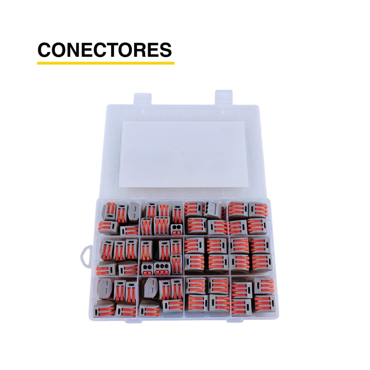 DEMASLED - Kit de Conectores Empalme Fast Clip 2 3 4 y 5 Polos x110 piezas