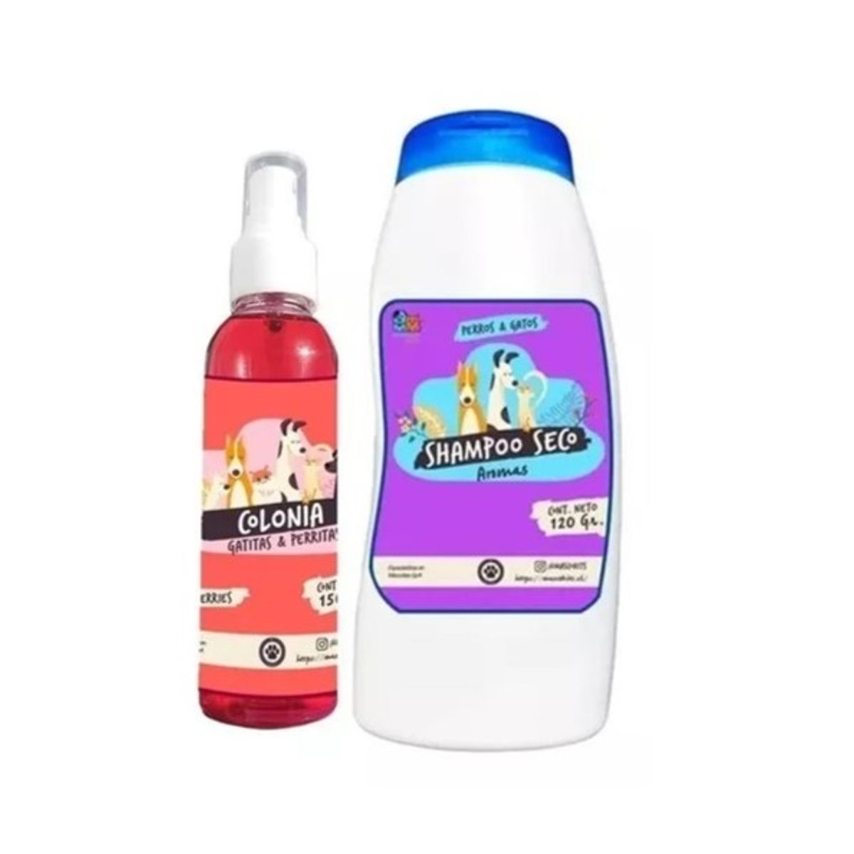 MASCOKITS - Kit Para Gato Shampoo Seco  Colonia Berries-Fruitilicious.