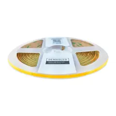 DEMASLED - Cinta LED COB 24V 4Wm Blanco Neutro 400lmm 504 LEDsm 3mm PCB IP33 x 5m