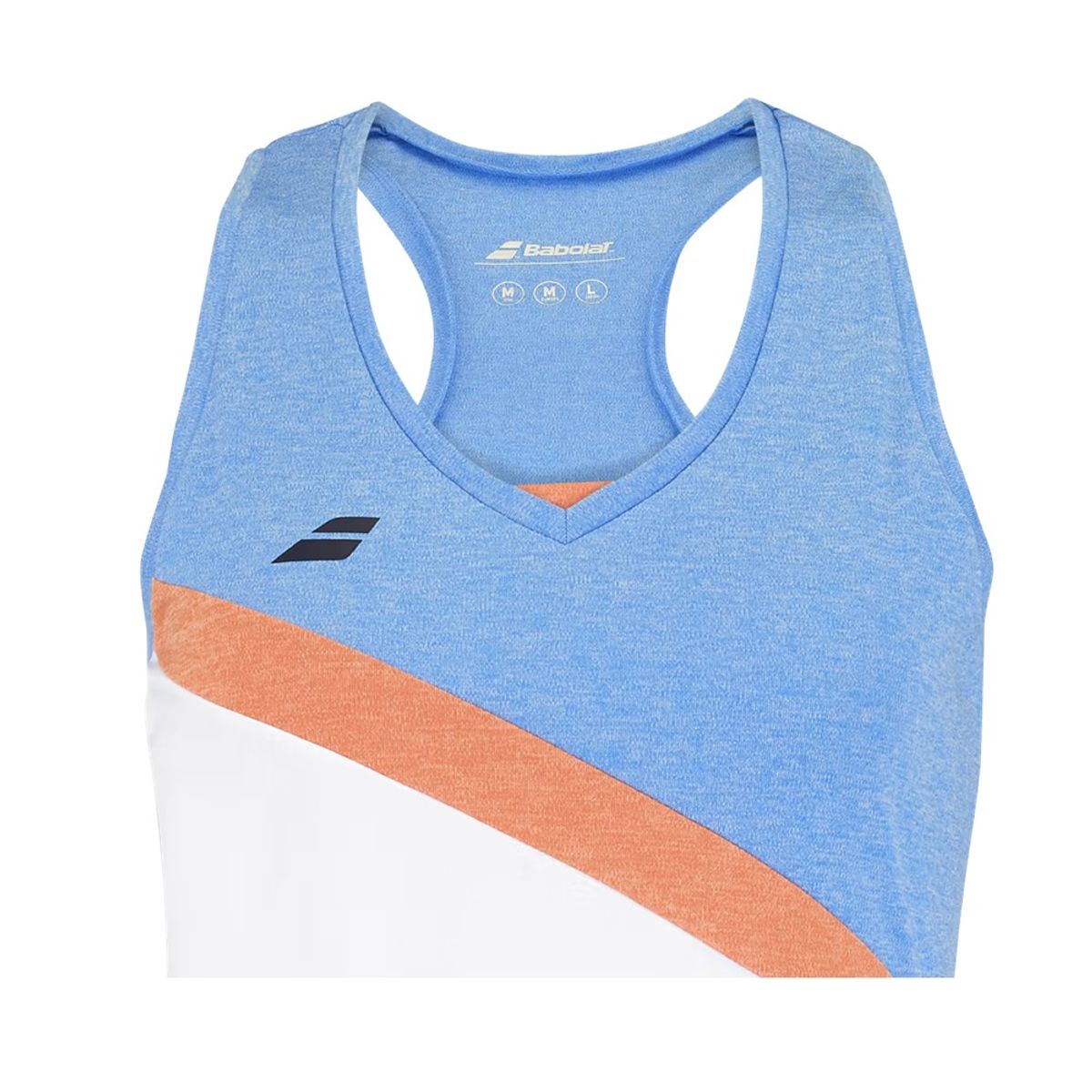 BABOLAT - Polera Babolat Play Tank Top Women BlancaAzul Tenis Padel