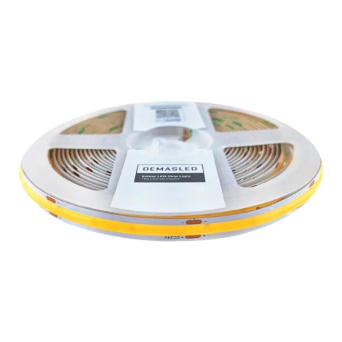 DEMASLED - Cinta LED COB 24V 11Wm Blanco Frío 1100lmm 480 LEDsm 8mm IP65 5m