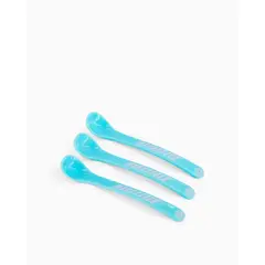 TWISTSHAKE - Cuchara de alimentación 4+m 3 uns Azul Pastel