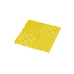 CELLBOX - Piso de Plástico Encajable Antideslizante y Drenante Amarillo - Garajee Patio o Terraza