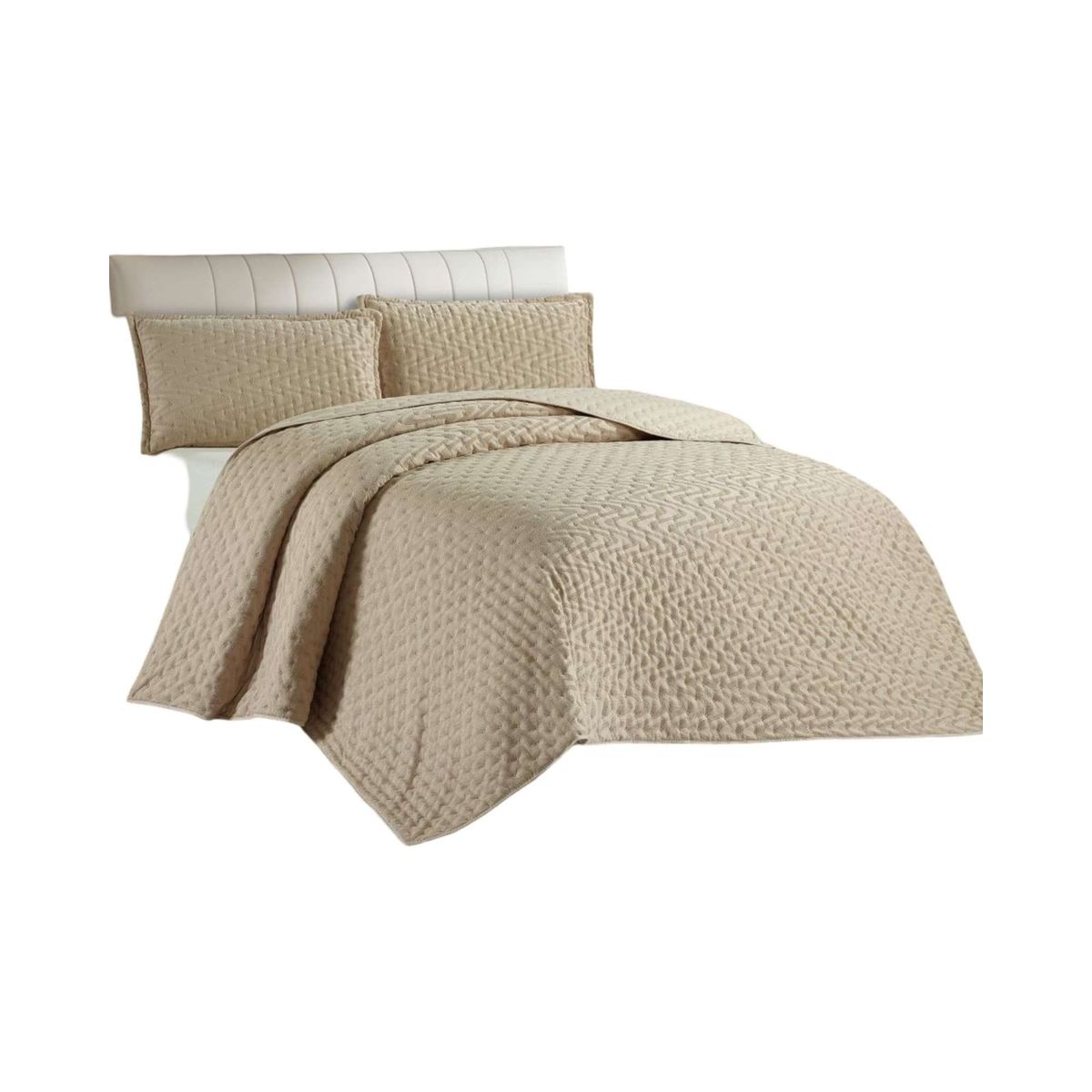 GENERICO - Quilt plaza y media de Lujo Extra Suave con relieves de Tufting