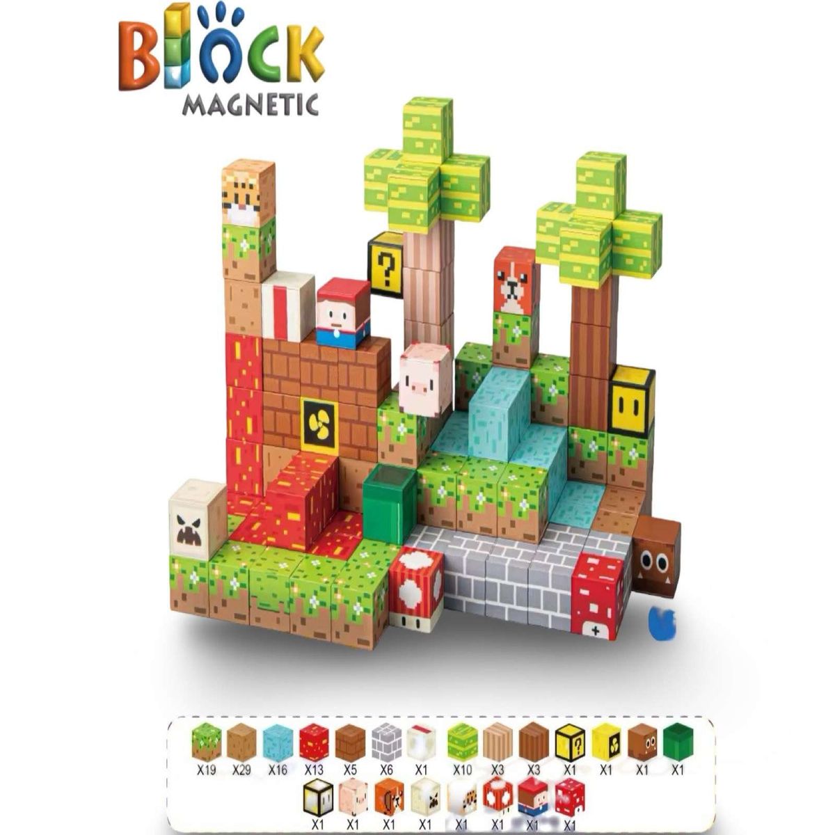 GENERICO - Juguete Cubo Magnetico 117 piezas