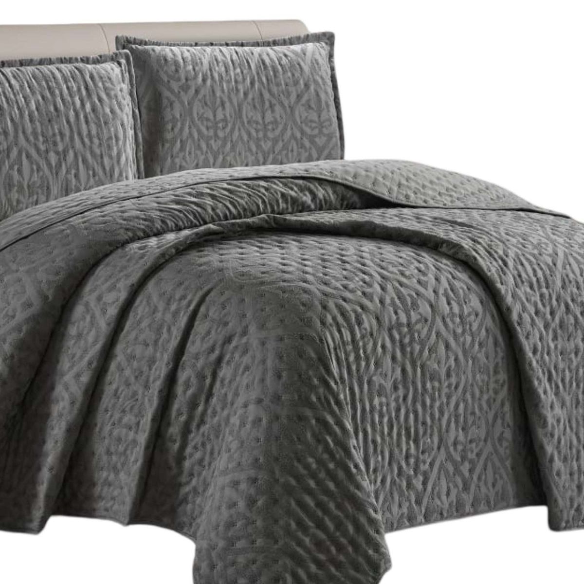 GENERICO - Quilt King de Lujo Extra Suave con relieves de Tufting