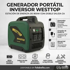 MOVI - EQUIPO PORTÁTIL CON BATERÍA RECARGABLE 2500W