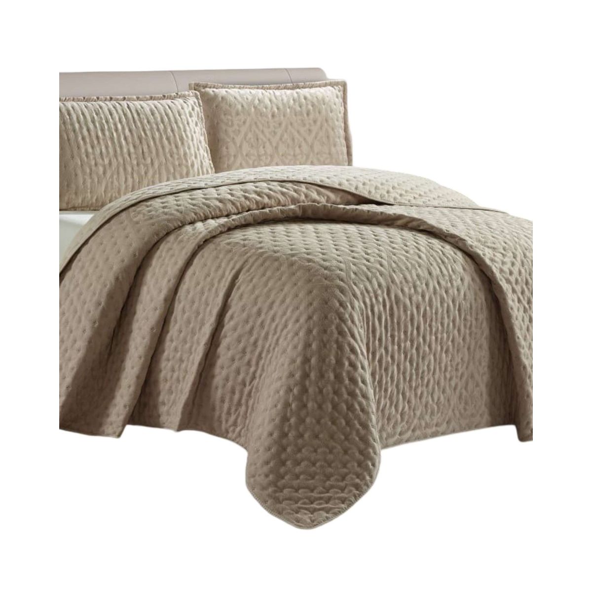 GENERICO - Cubrecama King de Lujo Extra Suave con relieves de Tufting