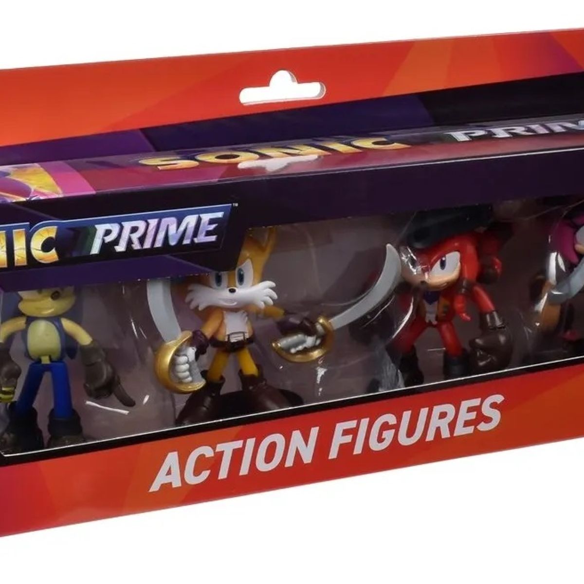 ANSALDO - Sonic Set 4 Figuras Articuladas 8 Cms Rojo Y Rosado