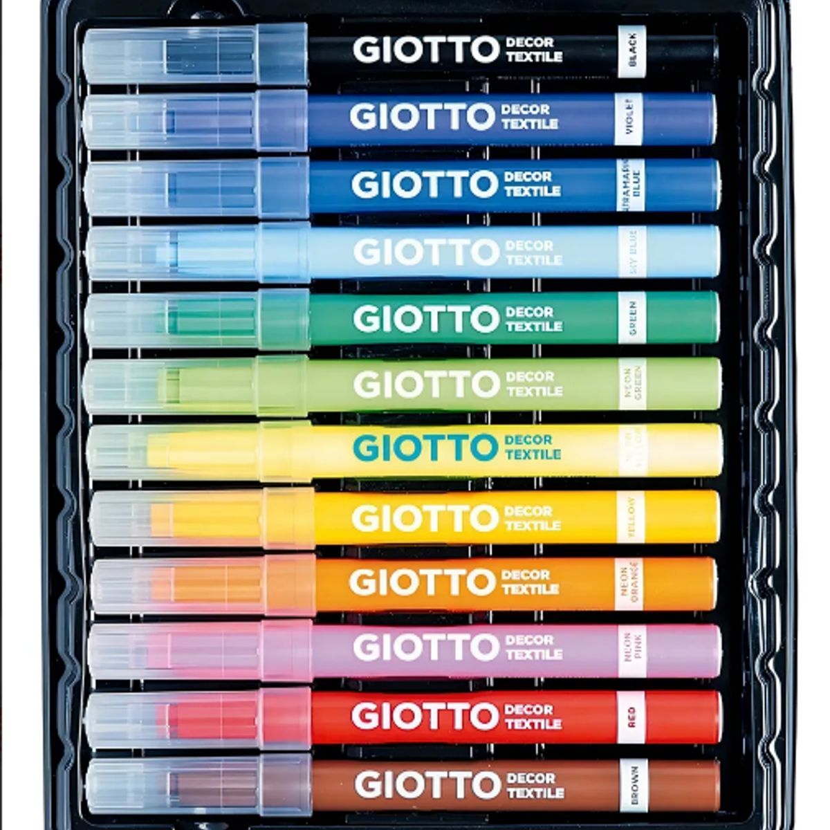 GIOTTO - Lapiz Textil Giotto 12 Colores - Marcador De Telas
