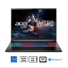 ACER - Notebook Gamer Nitro A Intel Core 7-240H 32GB RAM 1TB SSD NVIDIA GeForce RTX 5060