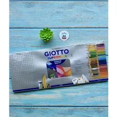 GIOTTO - Caja metálica 50 piezas lápices de colores supermina