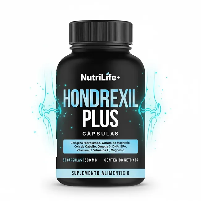EMETRES - Hondrexil Plus 90 Cápsulas Nutrilife+ Ayuda Articulaciones Natural Sin Sabor