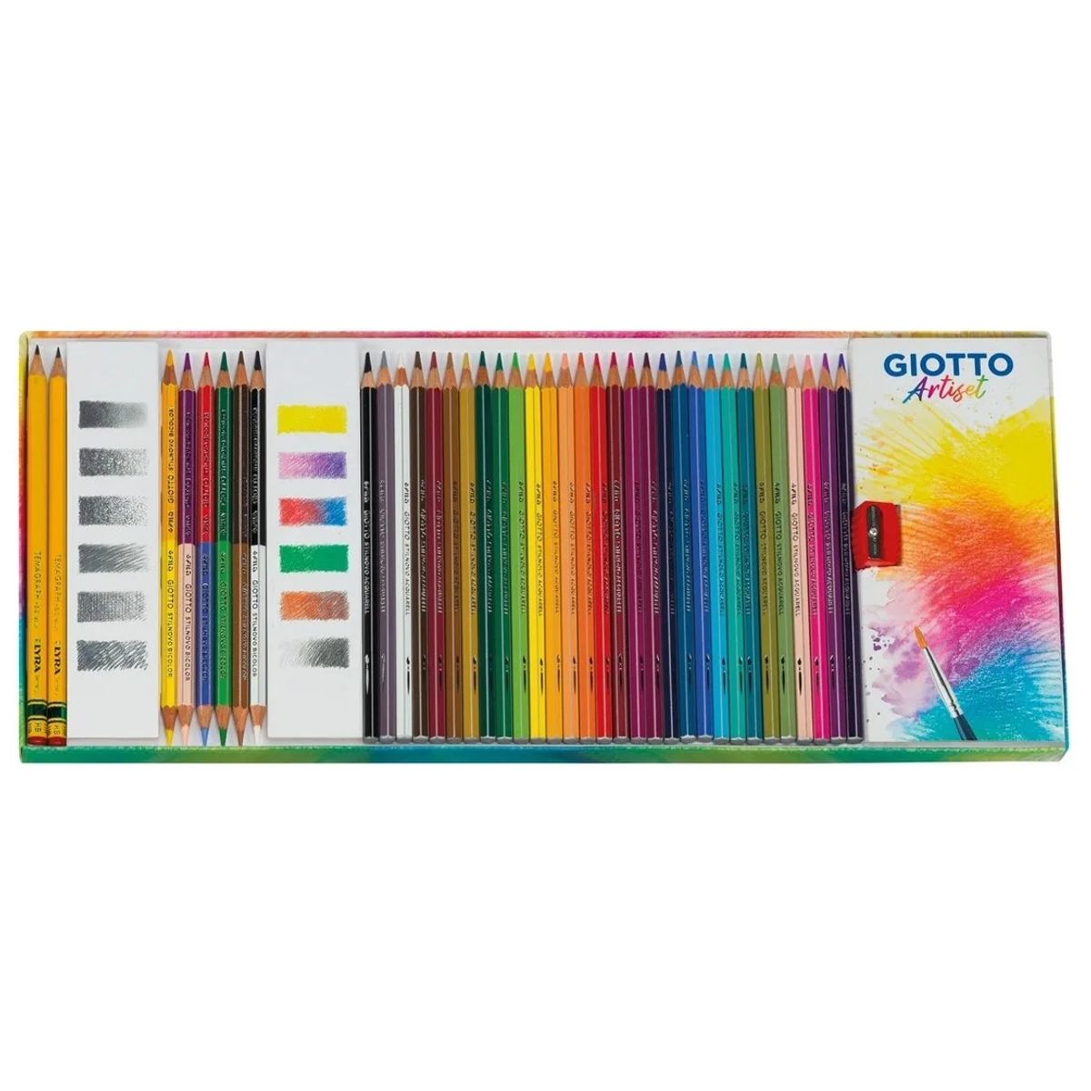 GIOTTO - Set Giotto Artiset 65 piezas - Set Técnicas Húmedas De Pintura
