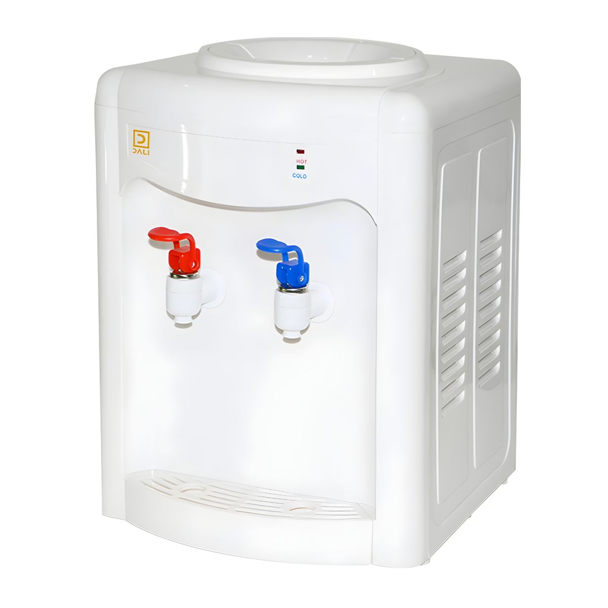 DALI - Dispensador de Agua de Sobremesa con Ventilador  FríoCaliente 08L06L Blanco  Compacto y Económico