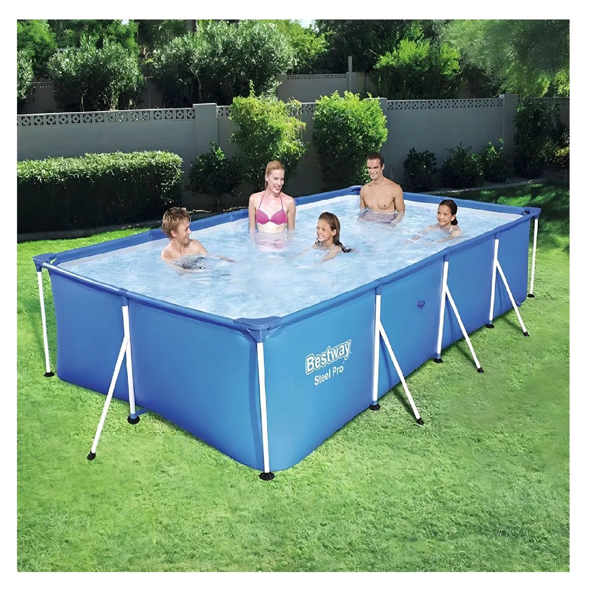 BESTWAY - Piscina Rectangular 400x211x81 Cm Steel Pro Bestway