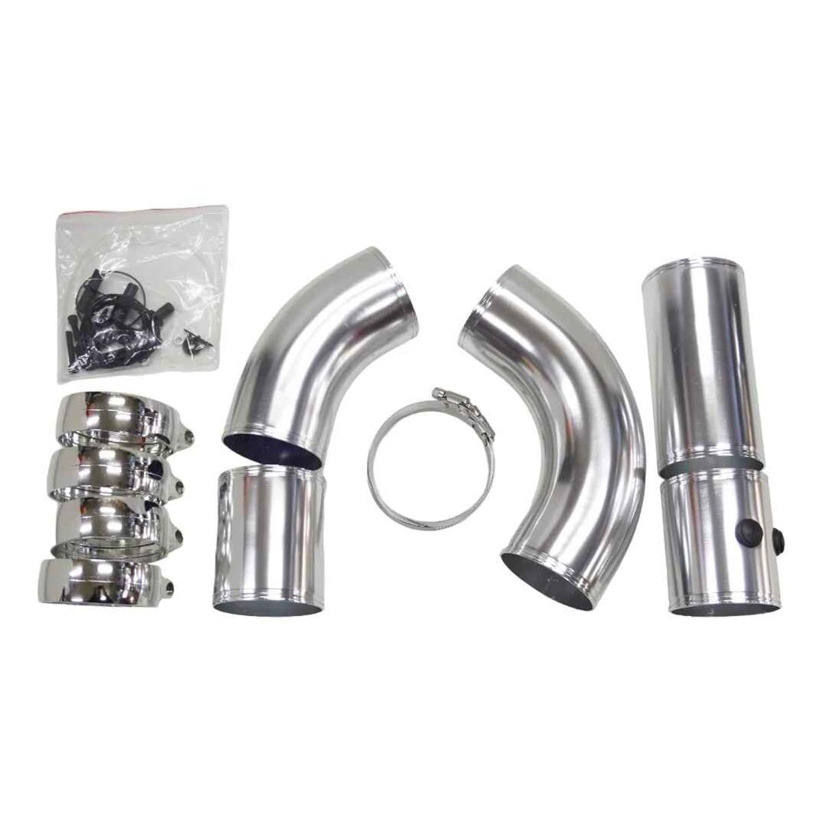 GENERICO - Kit Admisión Universal Aluminio 77mm Inducción Intake 3pulgadas