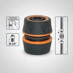 METALFER - Reparador Unión De Manguera 3 /4 Premium