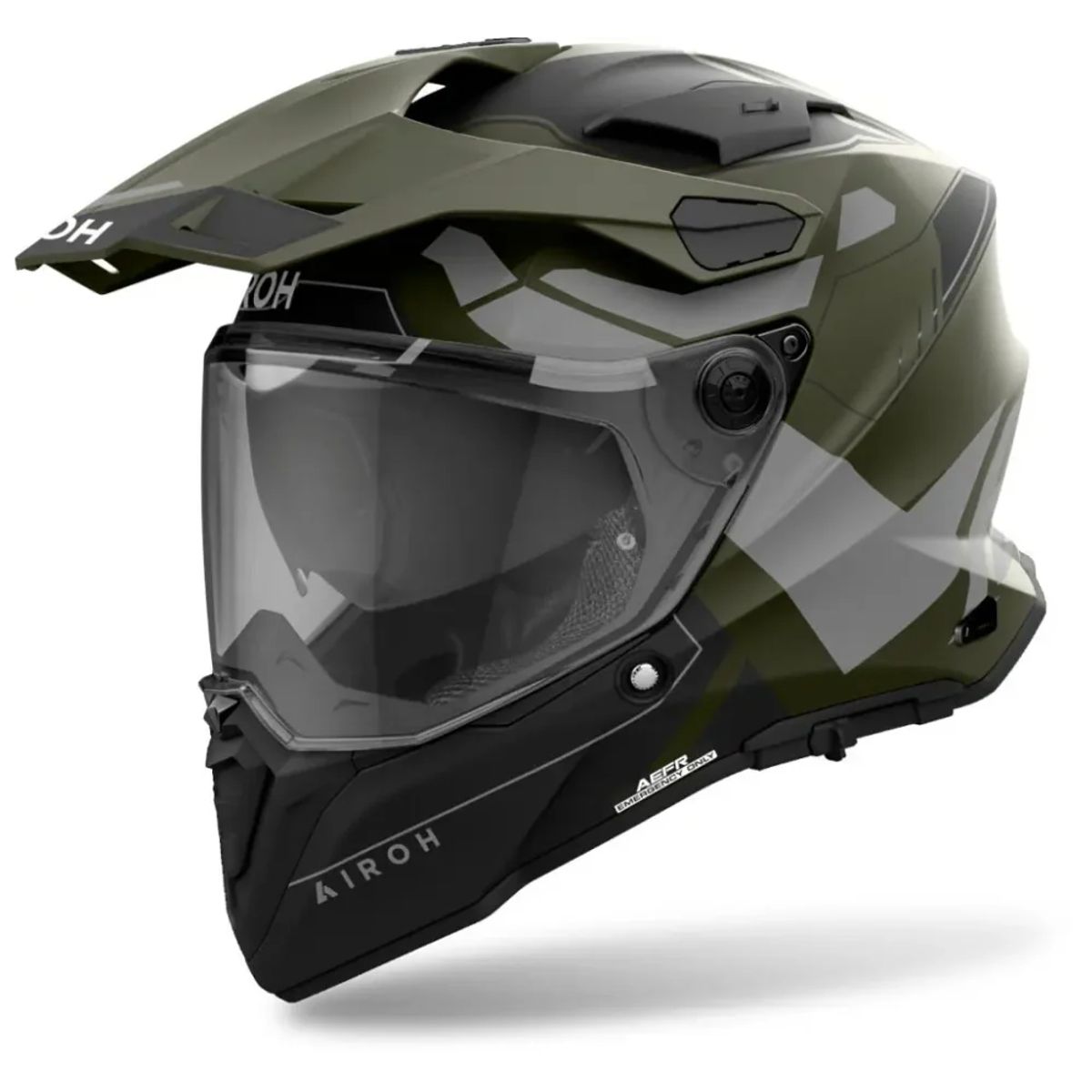 AIROH - Casco De Moto Airoh Commander 2 Reveal Militar Verde Mate_.