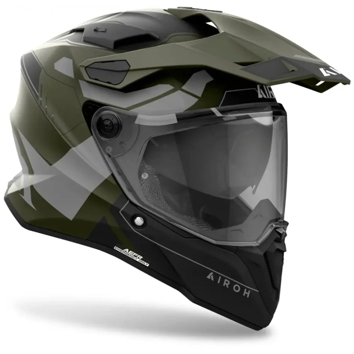 AIROH - Casco De Moto Airoh Commander 2 Reveal Militar Verde Mate_.