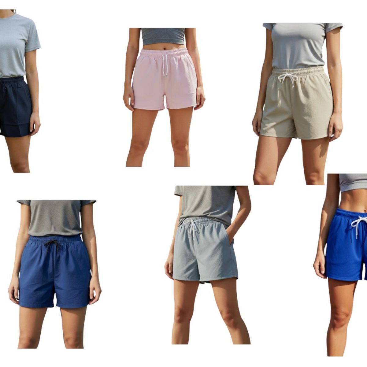 AGW - Pack 3 Shorts Mujer Secado Rapido. Fit Deportivo