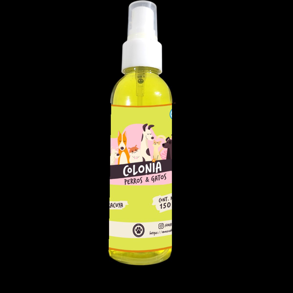 MASCOKITS - Colonia Perro Perrito Sin Alcohol Uso Seguro 150ml Maracuya