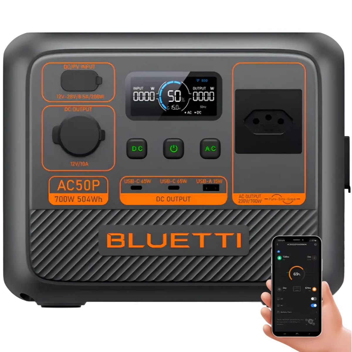 ALTERNATIVE - Estación de energía AC50P 504wh 700w - Solar