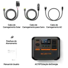 ALTERNATIVE - Estación de energía - Ac70p 2000w 864wh Monofásico