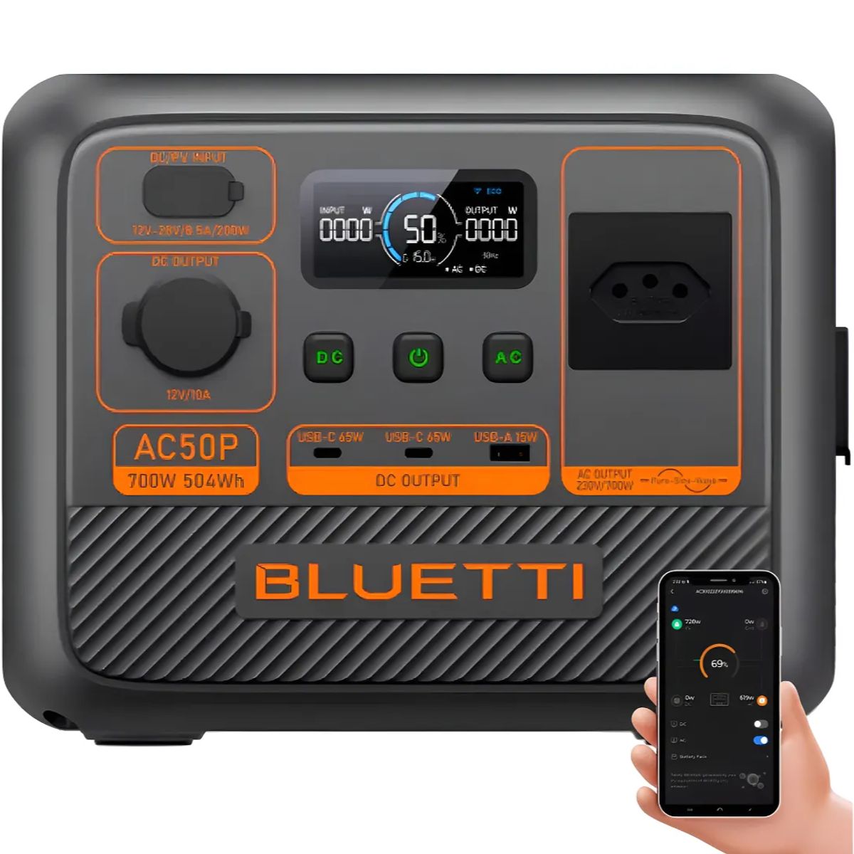 ALTERNATIVE - Estación de energía AC50P 504wh 700w - Solar