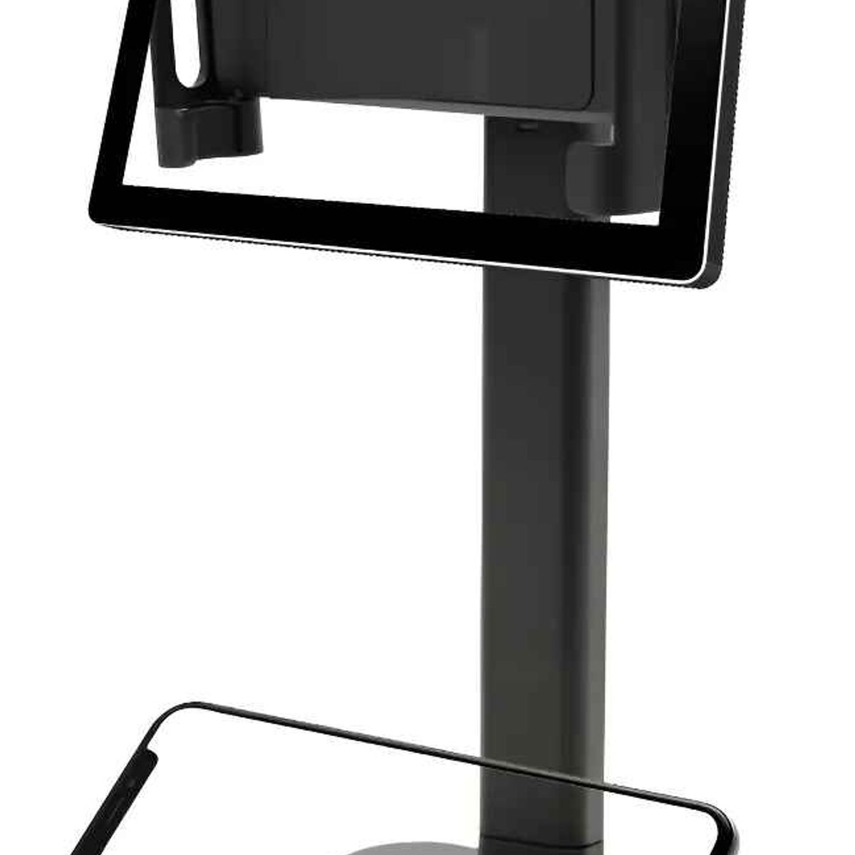 GENERICO - Base Soporte Porta Celular Tablet Ajustable Mesa Escritorio Negro