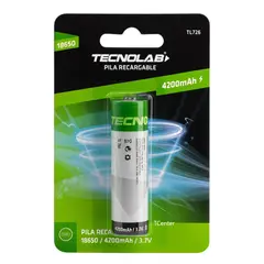 TECNOLAB - Batería Recargable 18650 3.7v Litio-ion 4200mha