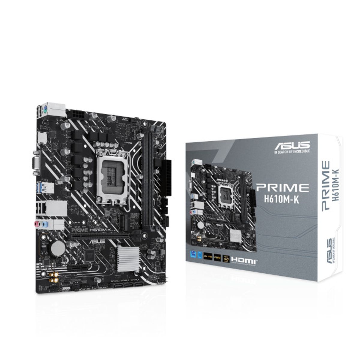 ASUS - MB LGA s1700 Intel - Asus Prime H610M-K - 2x DDR5 - m-ATX