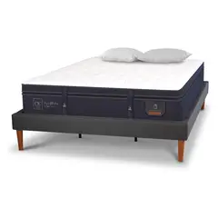 CIC - Cama Europea Curve Super Premium King 180X220Cm + Almohadas