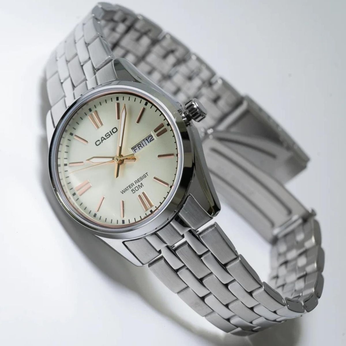CASIO - RELOJ CASIO LTP1335D-9A MUJER ANALOGO ACERO WR50M