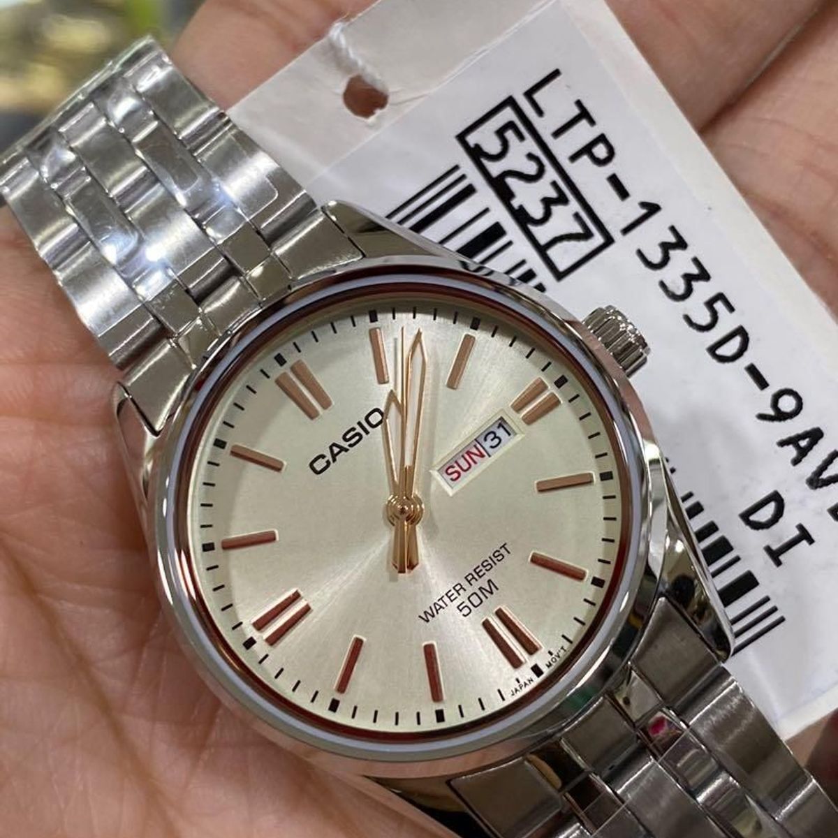 CASIO - RELOJ CASIO LTP1335D-9A MUJER ANALOGO ACERO WR50M