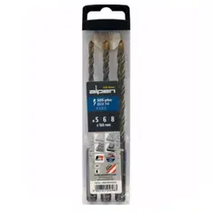 ALPEN - Set 3 Brocas Concreto SDS Plus 5 , 6 , 8 mm x 160 mm F4