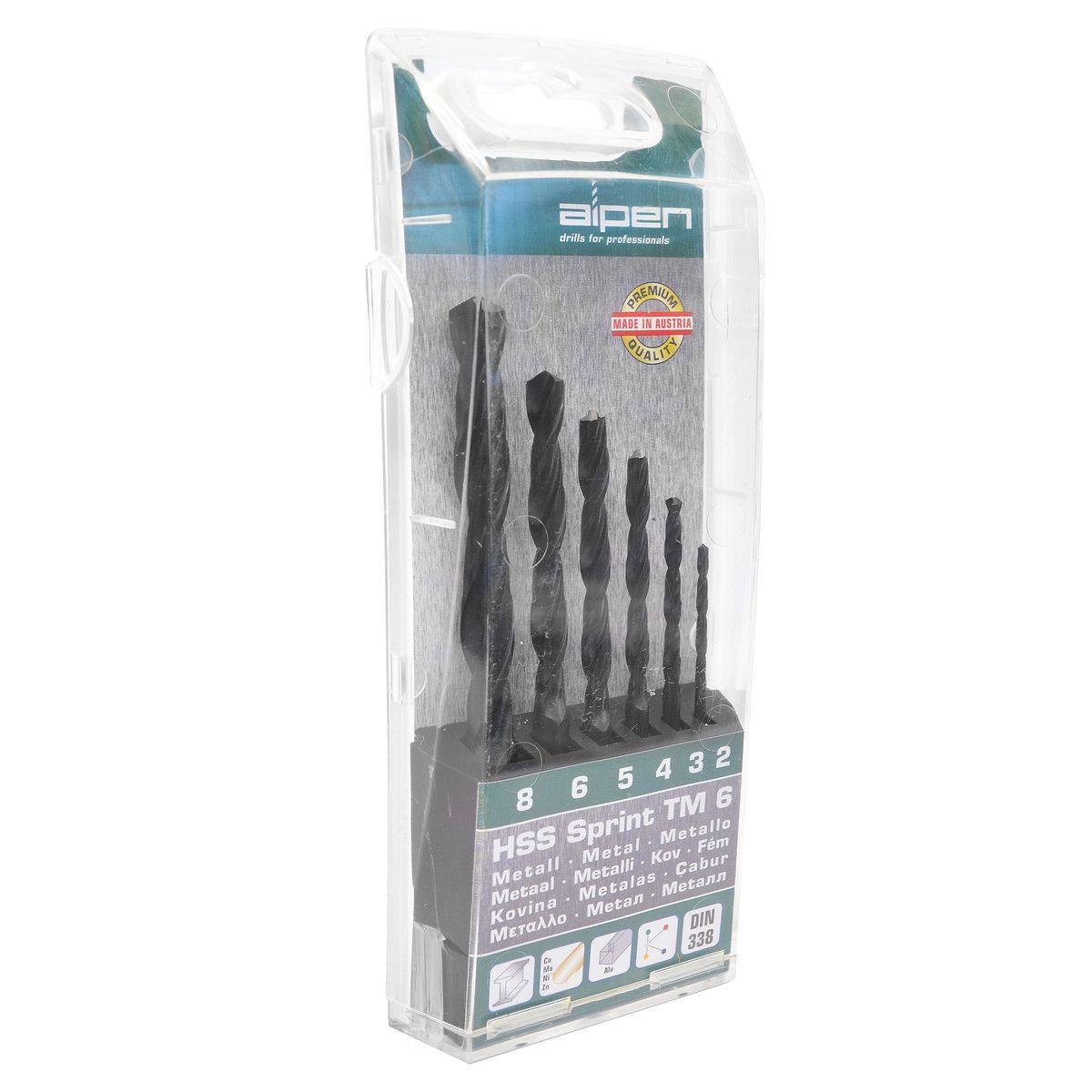 ALPEN - Set Brocas 6 Metal HSS Sprint TM6