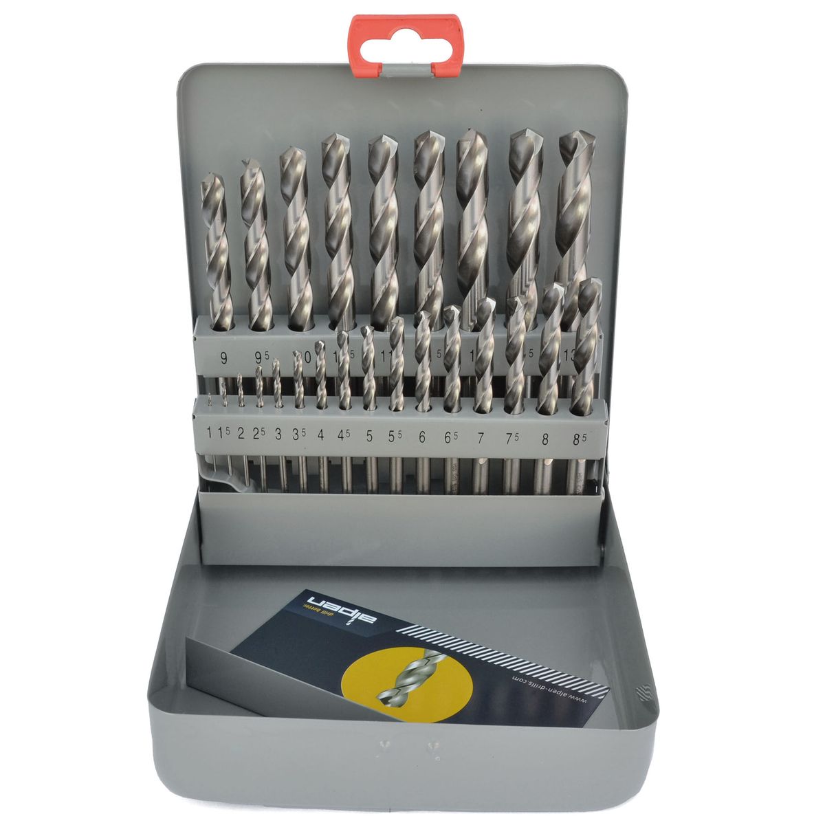 ALPEN - Set Brocas 25 Inox HSS Cobalt KM25