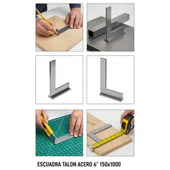 SMART TOOLS - ESCUADRA TALON ACERO 6 150X100 GR2 7047