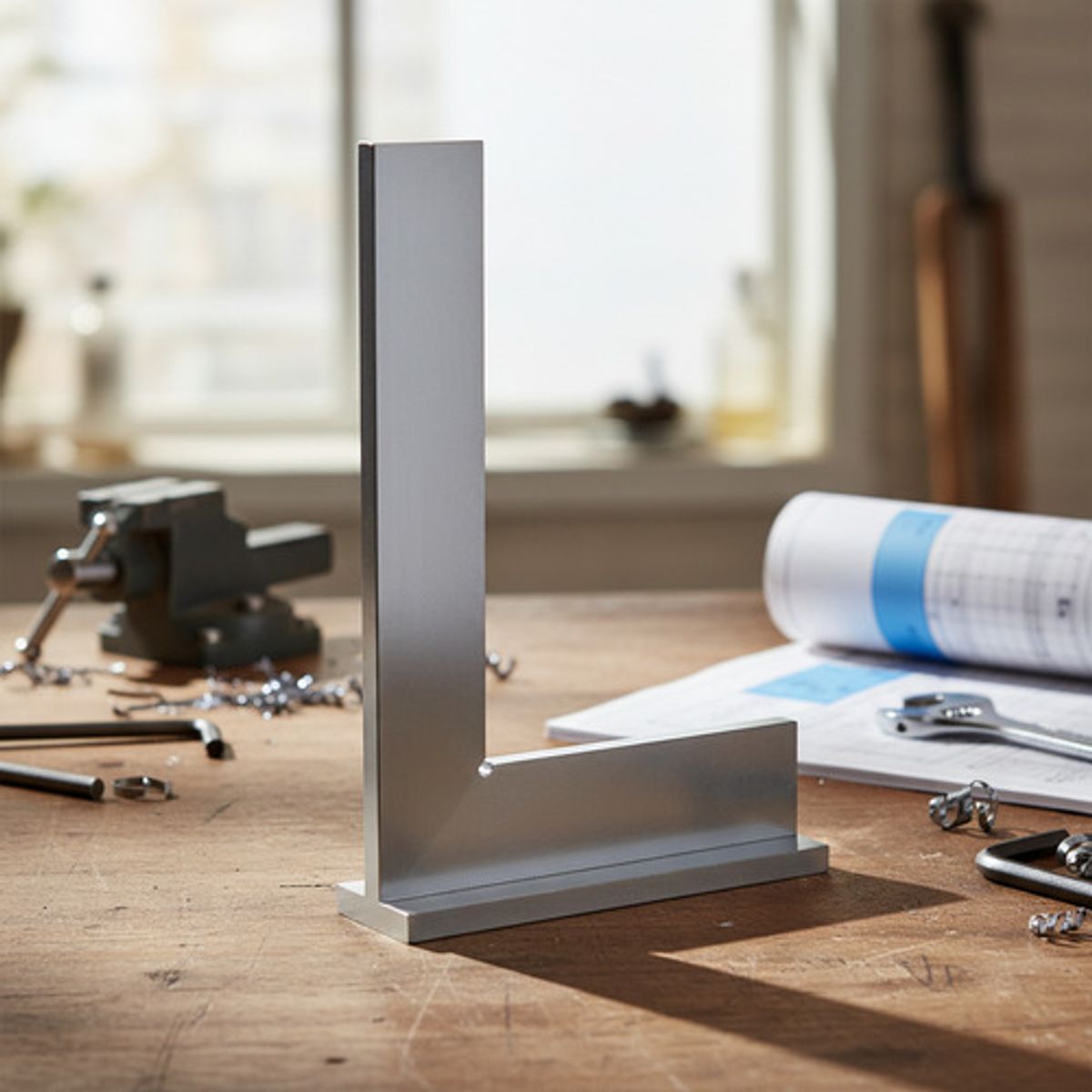 SMART TOOLS - Escuadra Talon Acero 6  150x100 Gr2 (7047)
