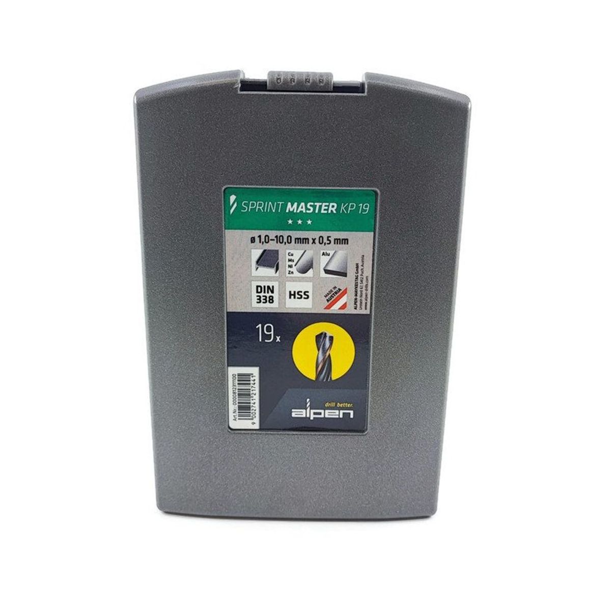 ALPEN - Set Brocas 19 Metal HSS Sprint KP19