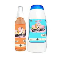 MASCOKITS - Kit Para Gato Shampoo Seco Colonia Durazno-Coco.
