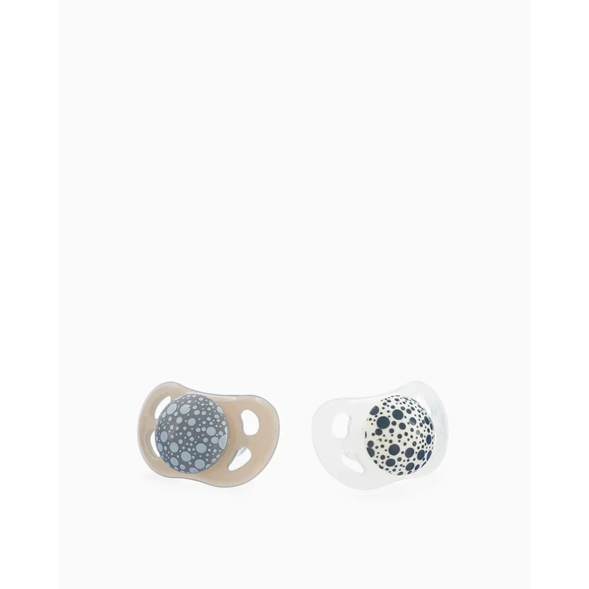 TWISTSHAKE - Chupetes Twistshake 6+m 2 uns Gris / Blanco Pastel