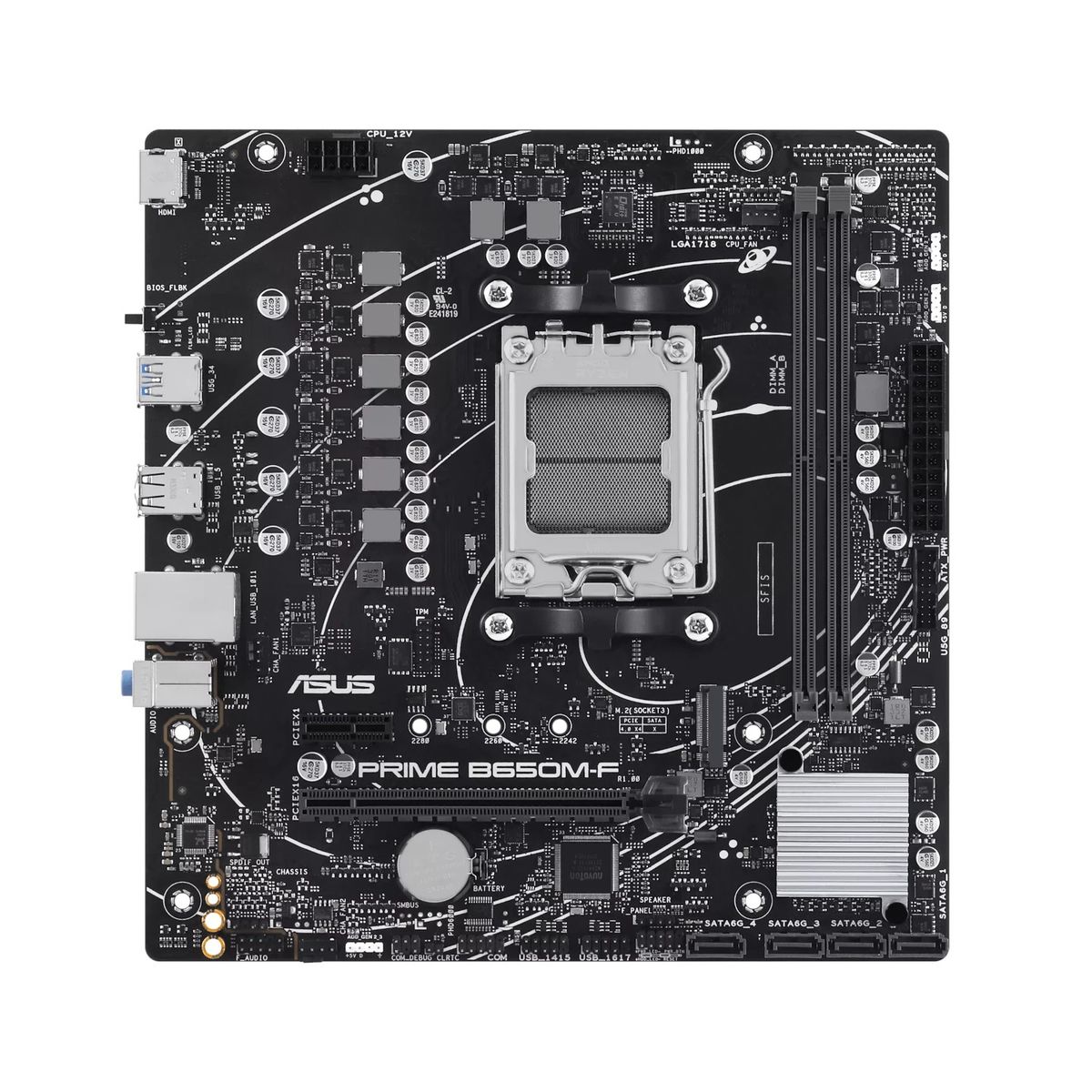 ASUS - MB sAM5 AMD - Asus Prime B650M-F - 2x DDR5 - HDMI - m-ATX