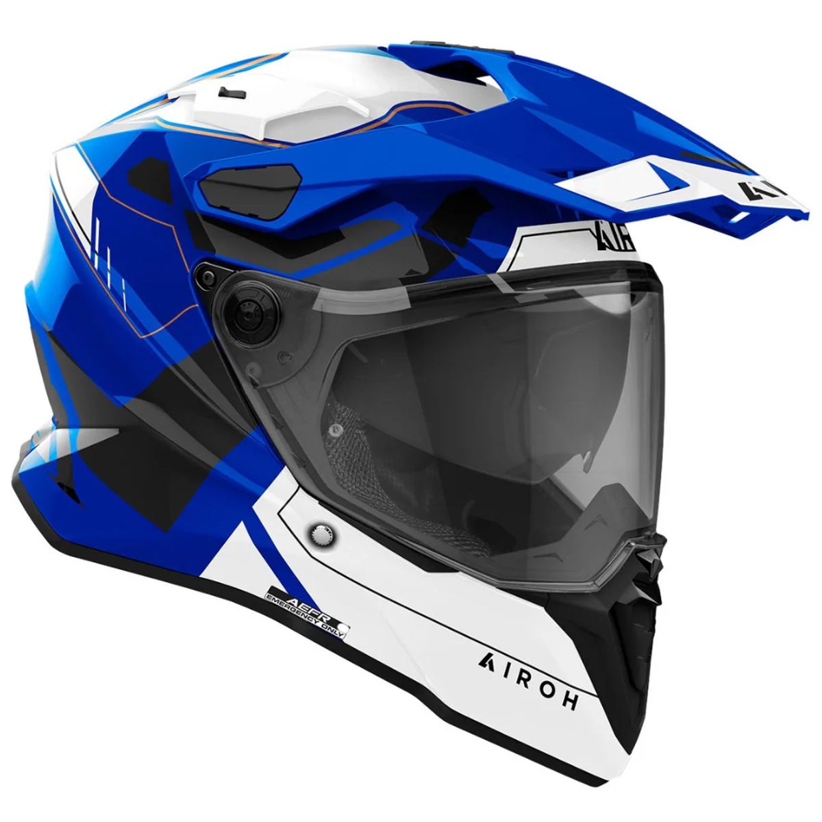 AIROH - Casco De Moto Airoh Commander 2 Reveal  Azul Brillo_.